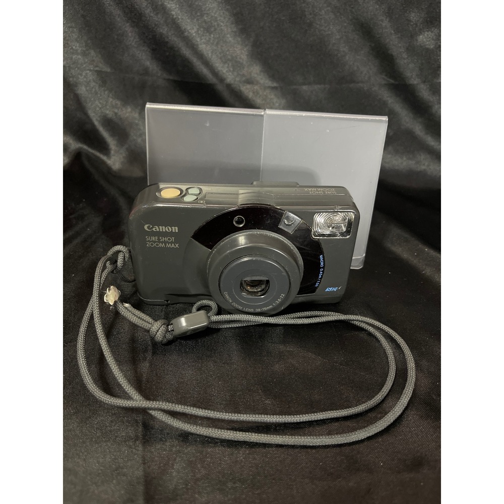 Canon Sure Shot Zoom Max 35mm Film Camera 38-76mm Lens Vintage As Is Not Tested